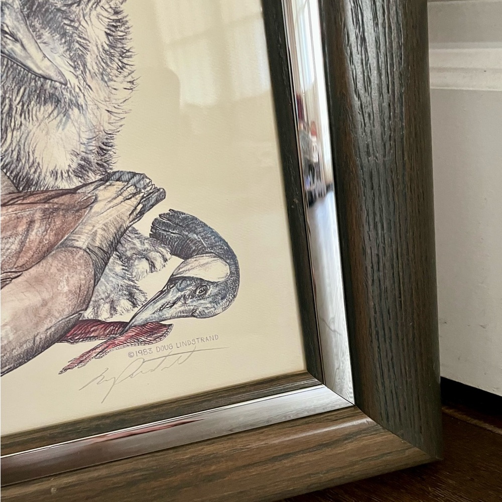 1983 Framed Doug Lindstrand Alaska Print Signed Limited Edition 17/22 Inch - Picture 3 of 12